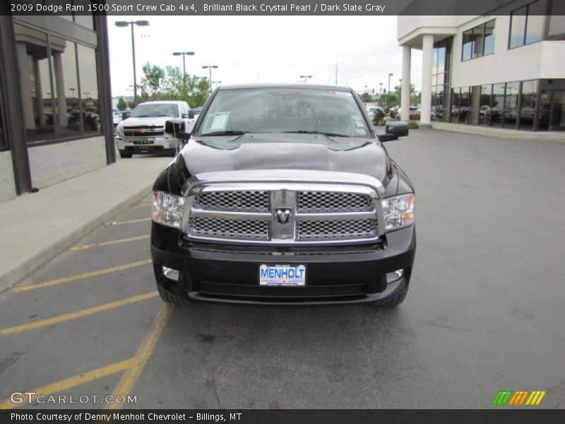 Brilliant Black Crystal Pearl / Dark Slate Gray 2009 Dodge Ram 1500 Sport Crew Cab 4x4
