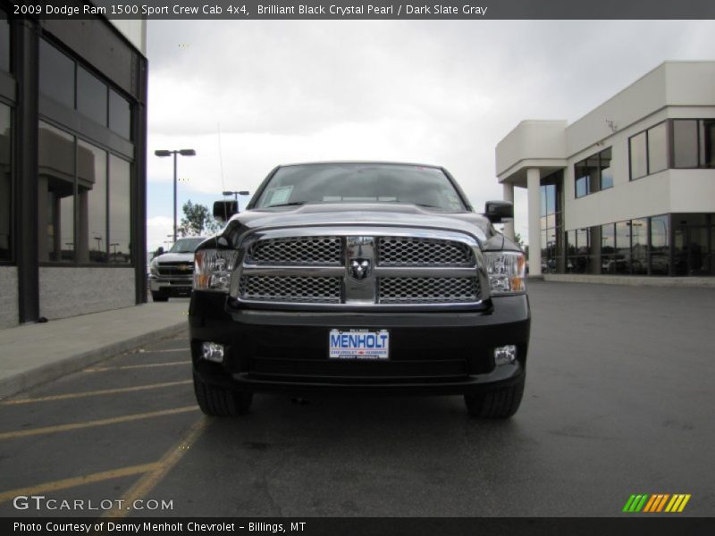 Brilliant Black Crystal Pearl / Dark Slate Gray 2009 Dodge Ram 1500 Sport Crew Cab 4x4