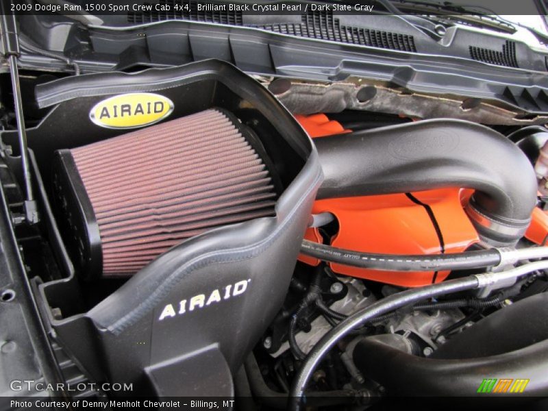 Brilliant Black Crystal Pearl / Dark Slate Gray 2009 Dodge Ram 1500 Sport Crew Cab 4x4