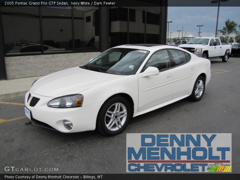 Ivory White / Dark Pewter 2005 Pontiac Grand Prix GTP Sedan