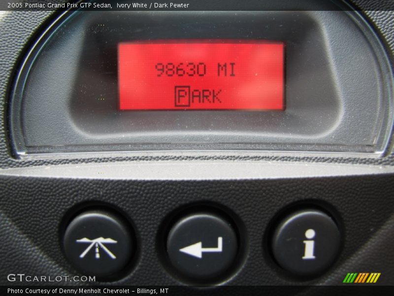 Ivory White / Dark Pewter 2005 Pontiac Grand Prix GTP Sedan