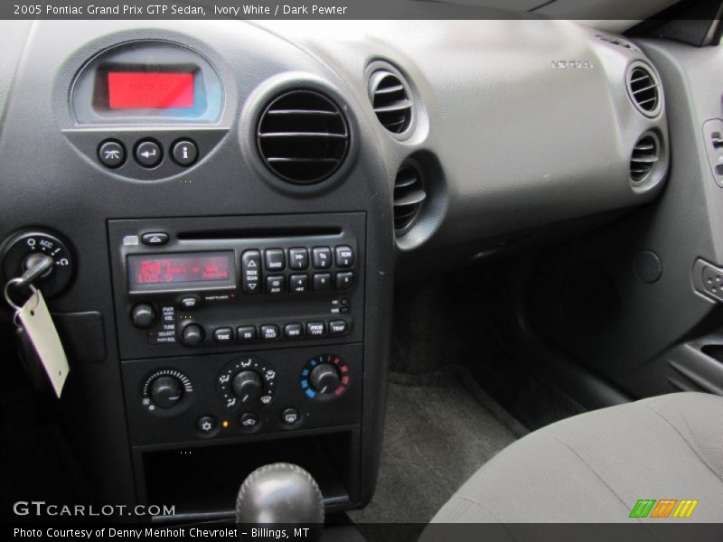 Ivory White / Dark Pewter 2005 Pontiac Grand Prix GTP Sedan