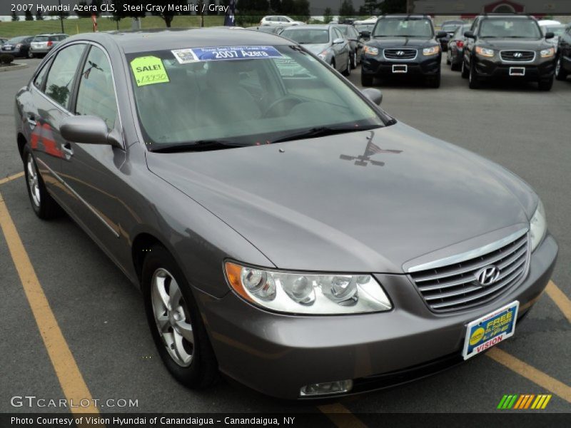 Steel Gray Metallic / Gray 2007 Hyundai Azera GLS