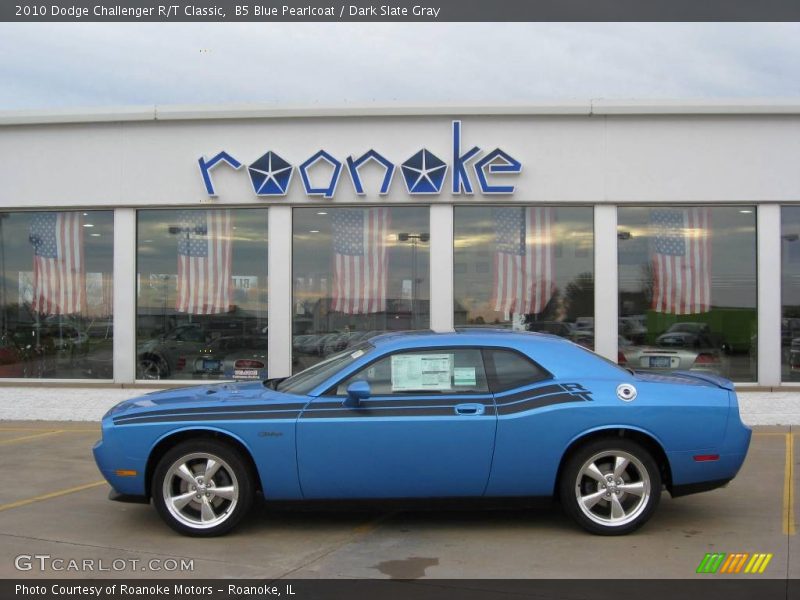 B5 Blue Pearlcoat / Dark Slate Gray 2010 Dodge Challenger R/T Classic