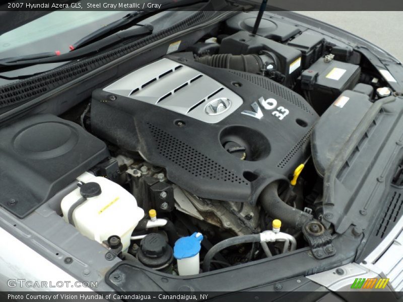 Steel Gray Metallic / Gray 2007 Hyundai Azera GLS