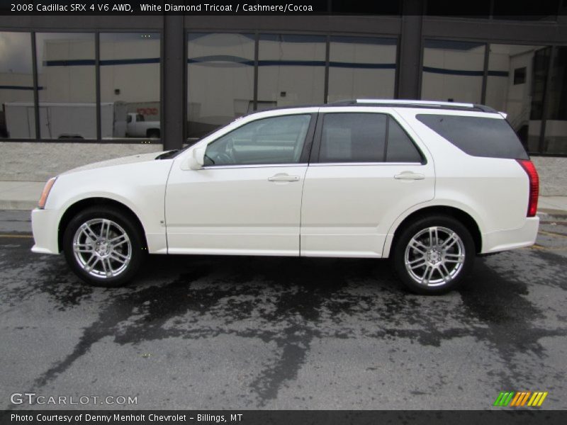 White Diamond Tricoat / Cashmere/Cocoa 2008 Cadillac SRX 4 V6 AWD