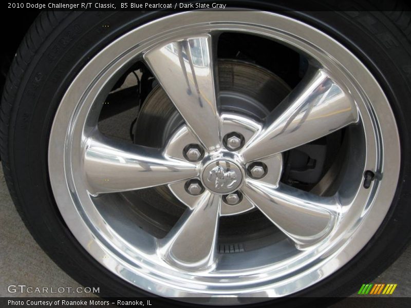 B5 Blue Pearlcoat / Dark Slate Gray 2010 Dodge Challenger R/T Classic