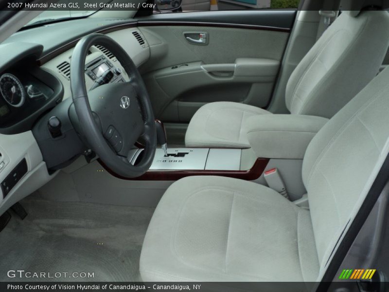 Steel Gray Metallic / Gray 2007 Hyundai Azera GLS