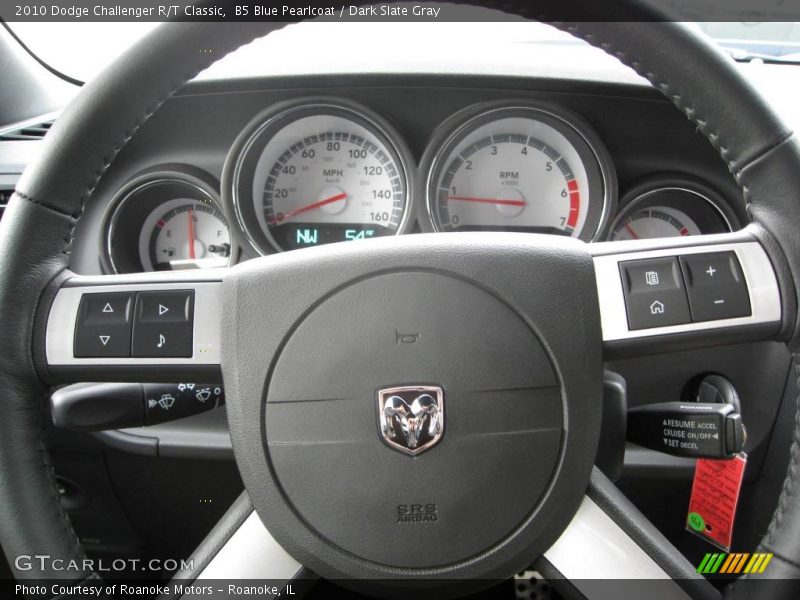 B5 Blue Pearlcoat / Dark Slate Gray 2010 Dodge Challenger R/T Classic
