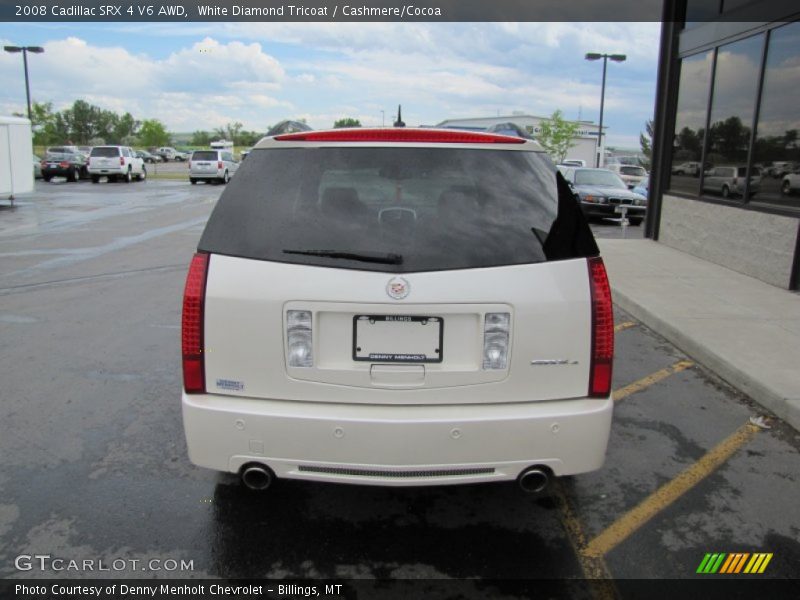 White Diamond Tricoat / Cashmere/Cocoa 2008 Cadillac SRX 4 V6 AWD