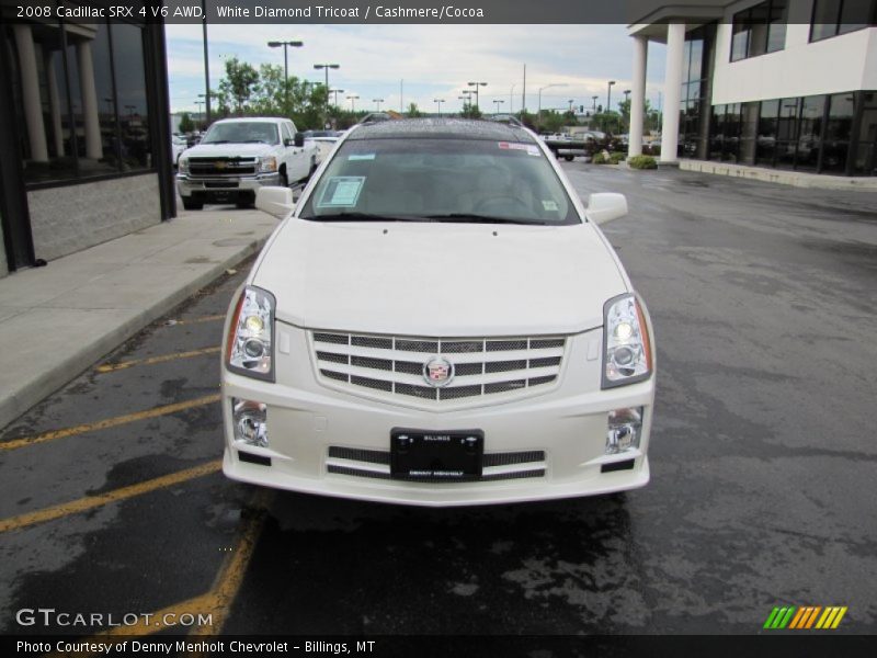 White Diamond Tricoat / Cashmere/Cocoa 2008 Cadillac SRX 4 V6 AWD