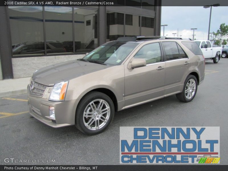 Radiant Bronze / Cashmere/Cocoa 2008 Cadillac SRX 4 V6 AWD