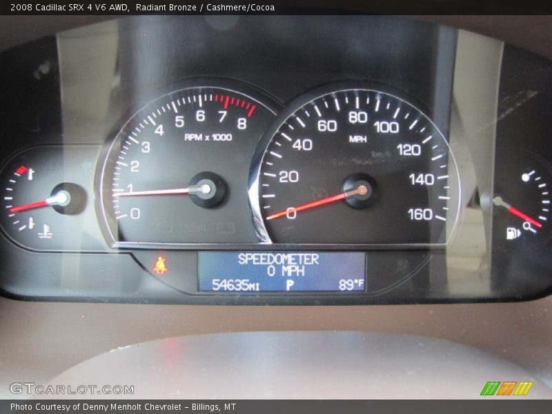 Radiant Bronze / Cashmere/Cocoa 2008 Cadillac SRX 4 V6 AWD