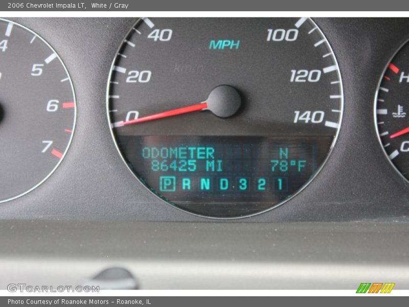 White / Gray 2006 Chevrolet Impala LT