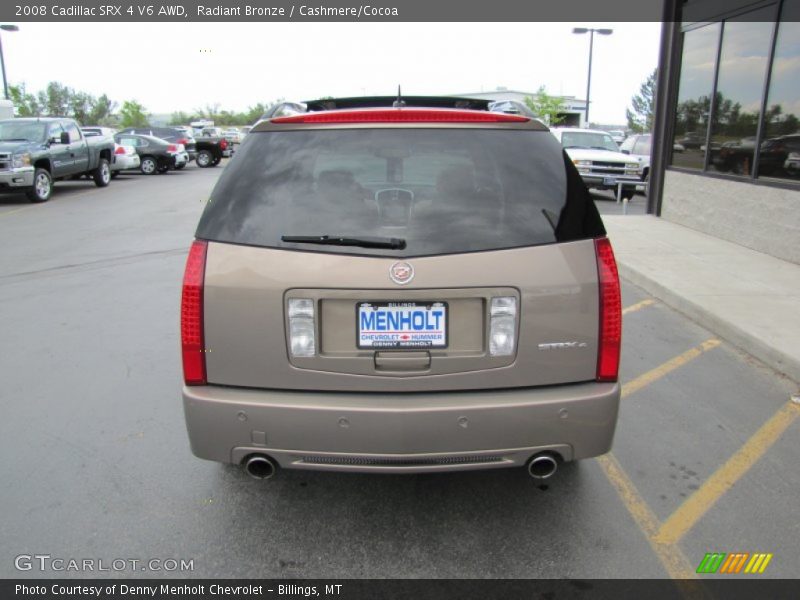 Radiant Bronze / Cashmere/Cocoa 2008 Cadillac SRX 4 V6 AWD
