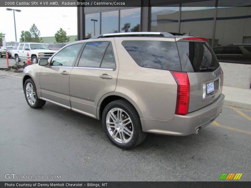 Radiant Bronze / Cashmere/Cocoa 2008 Cadillac SRX 4 V6 AWD