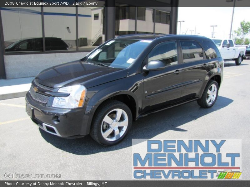 Black / Ebony 2008 Chevrolet Equinox Sport AWD