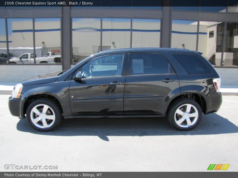 Black / Ebony 2008 Chevrolet Equinox Sport AWD