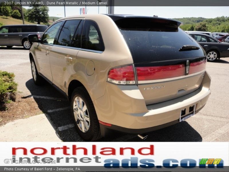 Dune Pearl Metallic / Medium Camel 2007 Lincoln MKX AWD