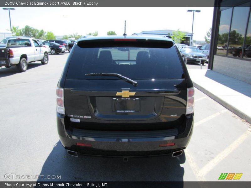 Black / Ebony 2008 Chevrolet Equinox Sport AWD