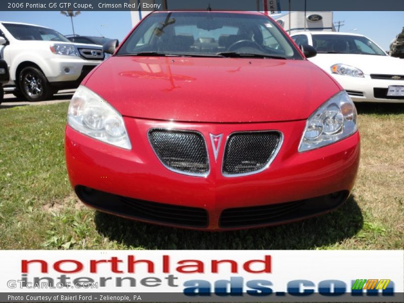 Crimson Red / Ebony 2006 Pontiac G6 GTP Coupe