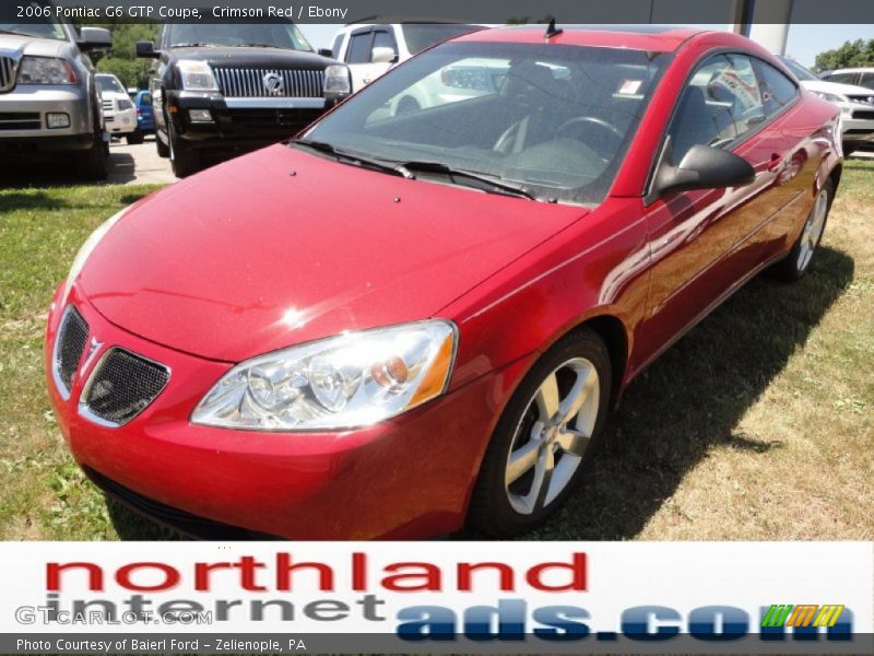 Crimson Red / Ebony 2006 Pontiac G6 GTP Coupe