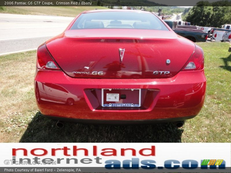 Crimson Red / Ebony 2006 Pontiac G6 GTP Coupe
