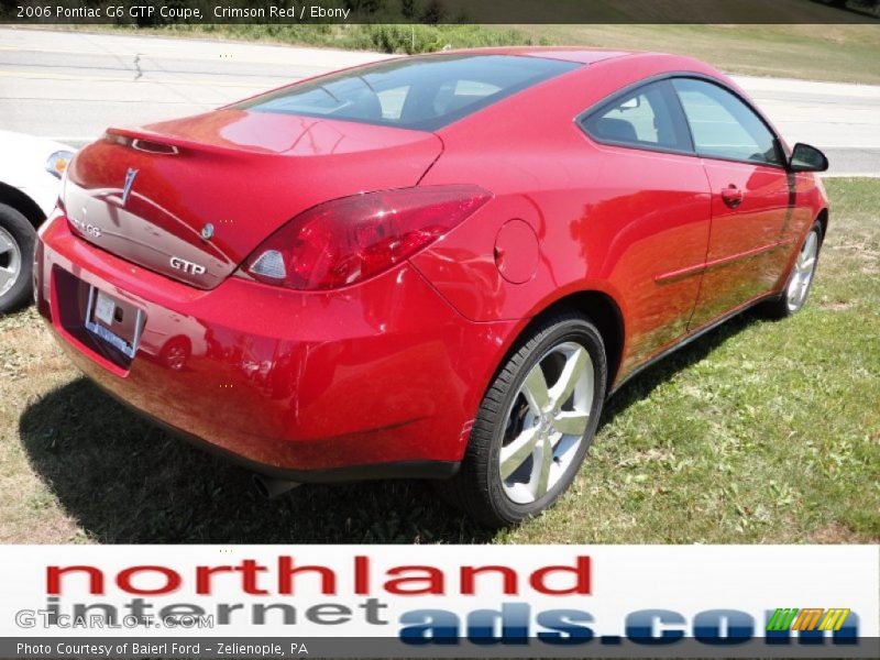 Crimson Red / Ebony 2006 Pontiac G6 GTP Coupe