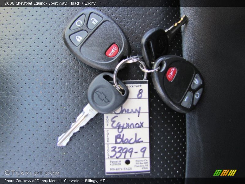 Black / Ebony 2008 Chevrolet Equinox Sport AWD