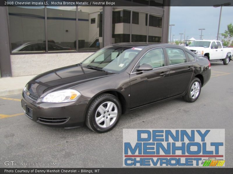 Mocha Bronze Metallic / Neutral Beige 2008 Chevrolet Impala LS