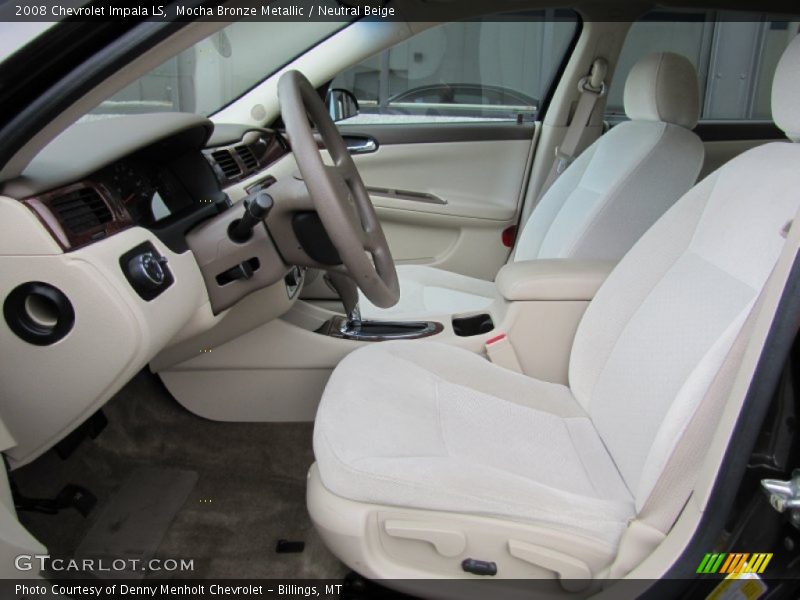 Mocha Bronze Metallic / Neutral Beige 2008 Chevrolet Impala LS