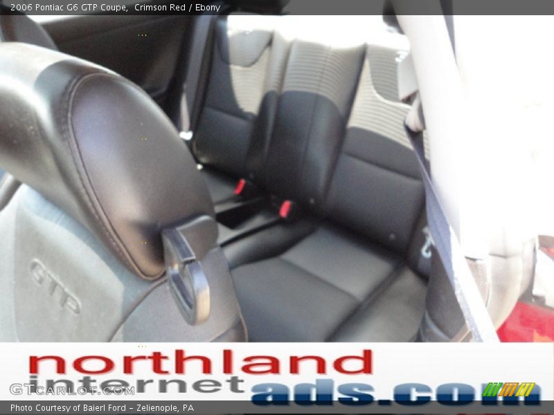 Crimson Red / Ebony 2006 Pontiac G6 GTP Coupe
