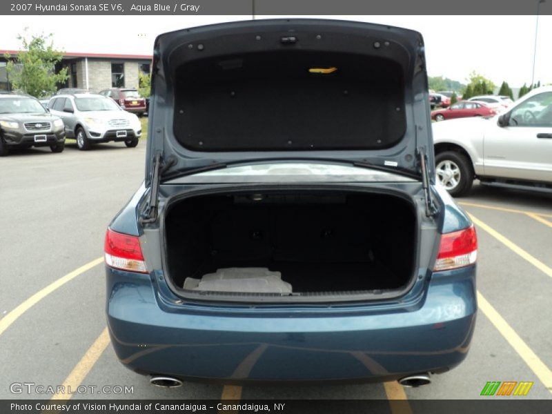 Aqua Blue / Gray 2007 Hyundai Sonata SE V6