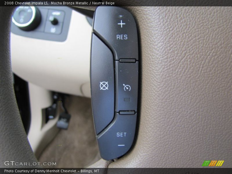 Mocha Bronze Metallic / Neutral Beige 2008 Chevrolet Impala LS