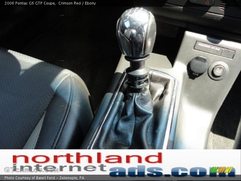 Crimson Red / Ebony 2006 Pontiac G6 GTP Coupe