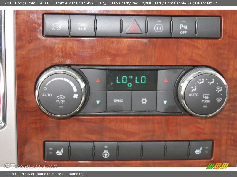 Controls of 2011 Ram 3500 HD Laramie Mega Cab 4x4 Dually