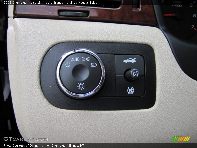 Mocha Bronze Metallic / Neutral Beige 2008 Chevrolet Impala LS