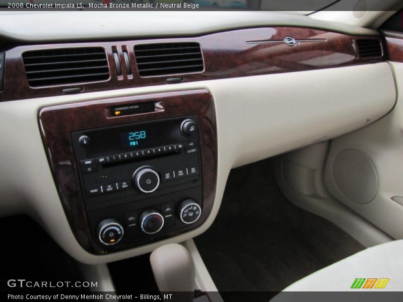 Mocha Bronze Metallic / Neutral Beige 2008 Chevrolet Impala LS