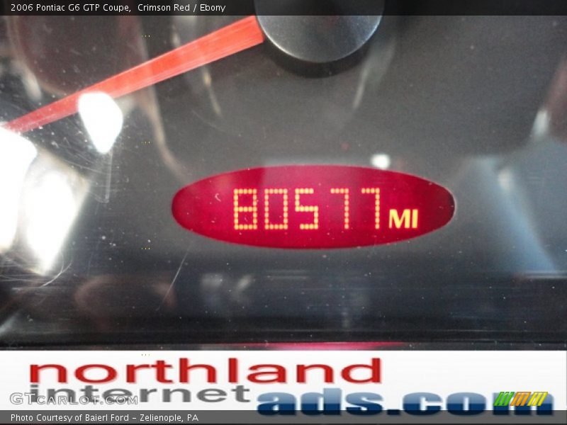 Crimson Red / Ebony 2006 Pontiac G6 GTP Coupe