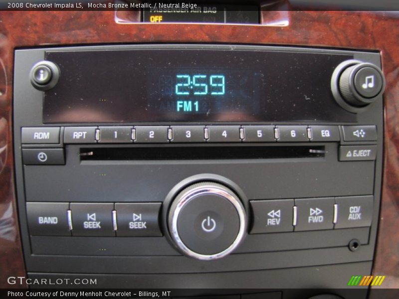 Mocha Bronze Metallic / Neutral Beige 2008 Chevrolet Impala LS