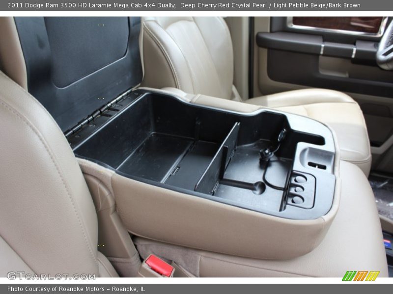 Deep Cherry Red Crystal Pearl / Light Pebble Beige/Bark Brown 2011 Dodge Ram 3500 HD Laramie Mega Cab 4x4 Dually