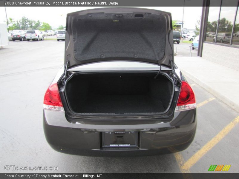 Mocha Bronze Metallic / Neutral Beige 2008 Chevrolet Impala LS