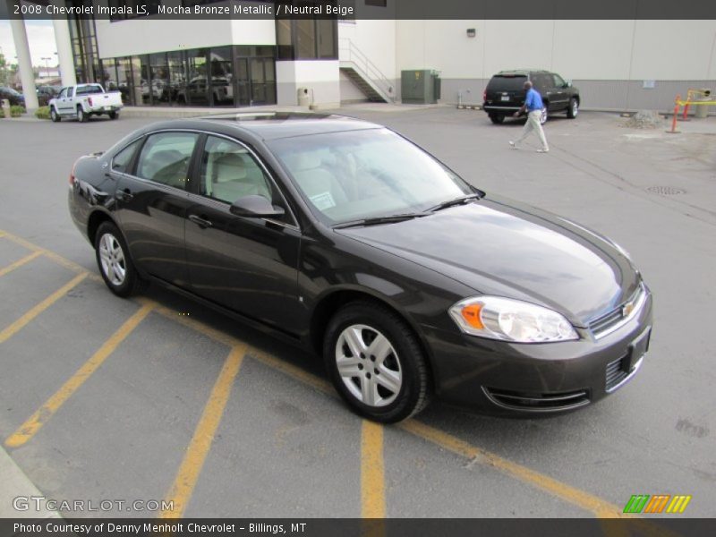 Mocha Bronze Metallic / Neutral Beige 2008 Chevrolet Impala LS