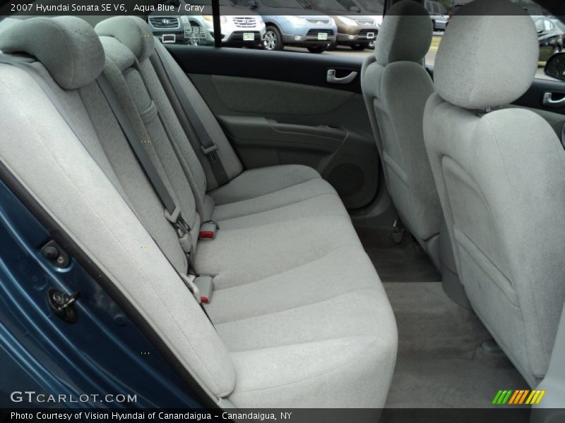 Aqua Blue / Gray 2007 Hyundai Sonata SE V6