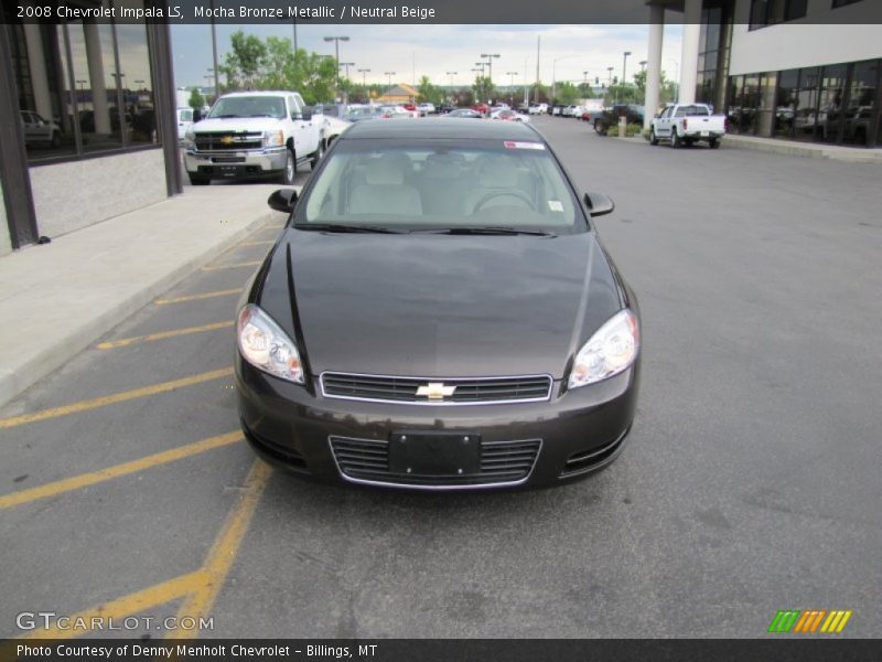 Mocha Bronze Metallic / Neutral Beige 2008 Chevrolet Impala LS