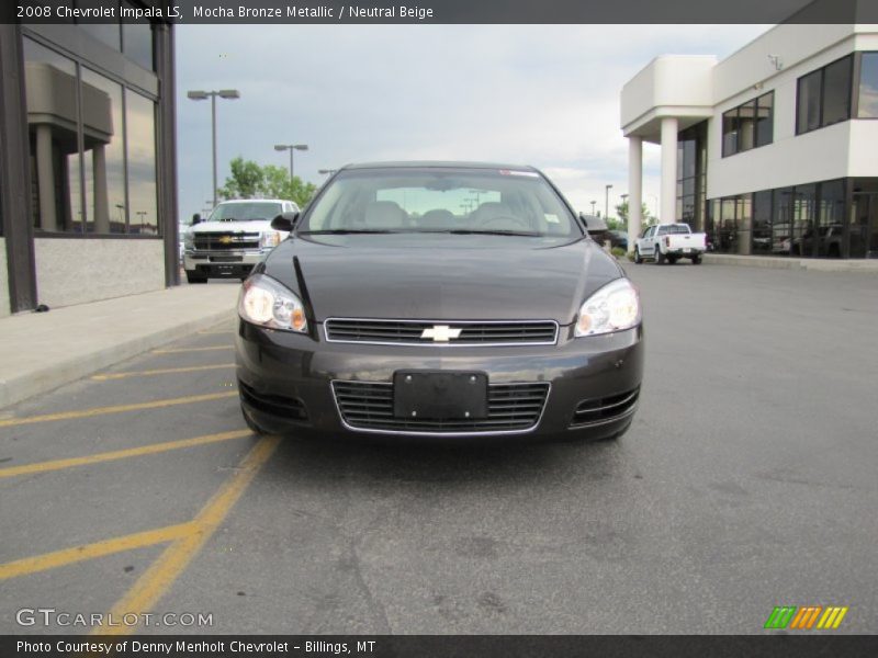 Mocha Bronze Metallic / Neutral Beige 2008 Chevrolet Impala LS
