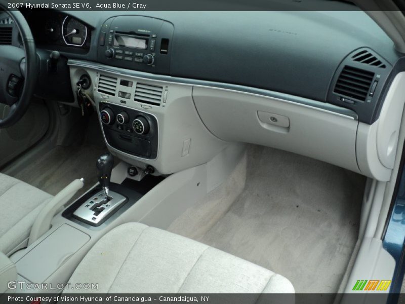 Aqua Blue / Gray 2007 Hyundai Sonata SE V6