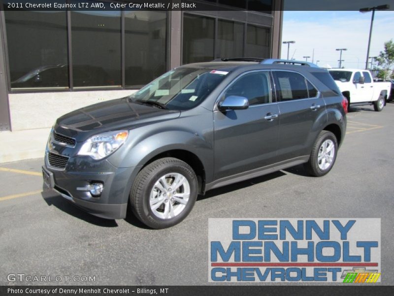 Cyber Gray Metallic / Jet Black 2011 Chevrolet Equinox LTZ AWD