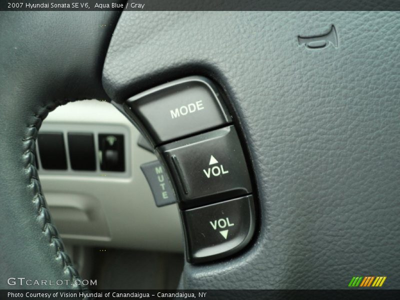 Aqua Blue / Gray 2007 Hyundai Sonata SE V6