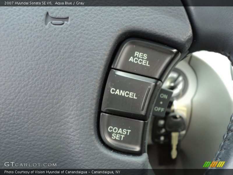 Aqua Blue / Gray 2007 Hyundai Sonata SE V6